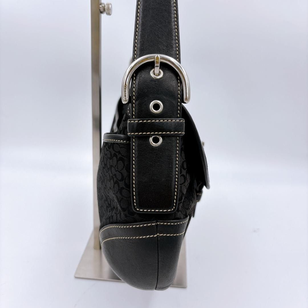 COACH Soho Signature One Shoulder Bag Black from Japan - Gem