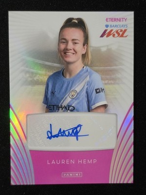 2025/26 Panini WSL Eternity Lauren Hemp Man City Auto Pink /20