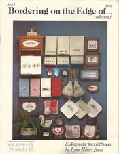 GRAPH-IT ARTS BORDERING ON THE EDGE COLLECTION A CROSS STITCH LEAFLET ©1986