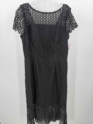 Pre-Owned Kay Unger Black Size 14 Maxi Short Sleeve Dress | eBay