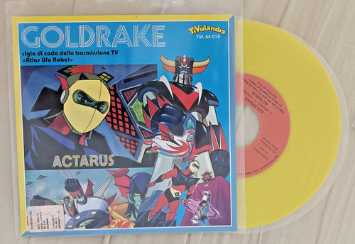 Goldrake Alcor 45 Giri Sigla TV Atlas UFO Robot Vinile Giallo Tivulandia prezzo ebay
