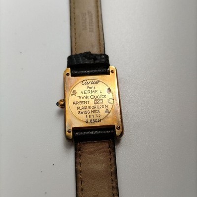 Cartier Tank Quartz Watch Vermeil | eBay