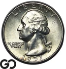1951-S Washington Quarter, Gem BU++