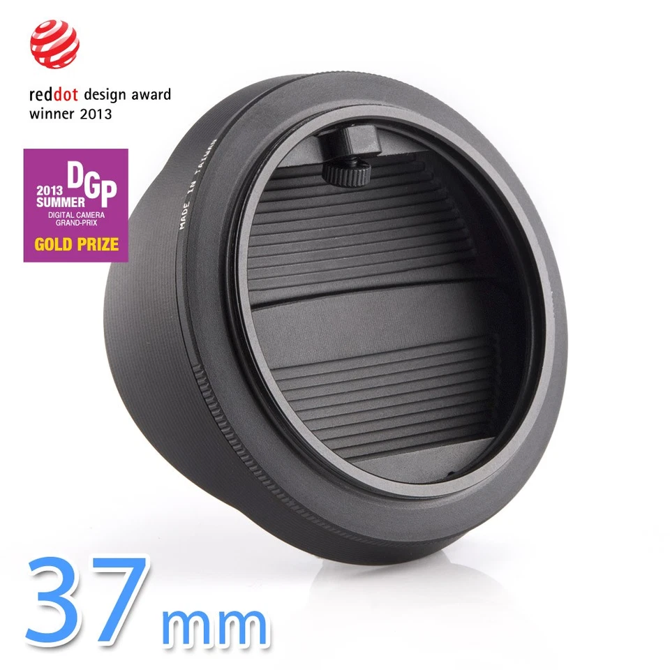VAWiK Hoocap TX37B aluninum lens cap + hood 2 in 1 fits filter thread 37mm ε - Image 3 of 4