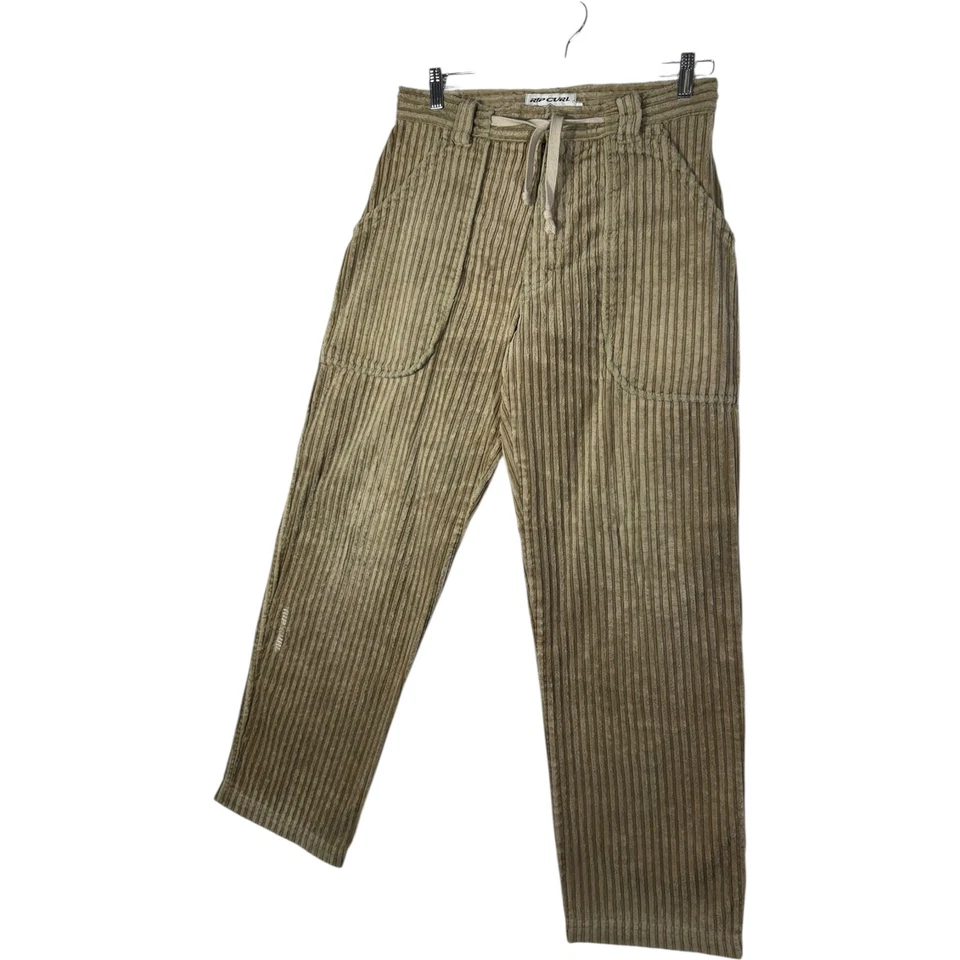 Pantalones clásicos de pana vintage de pierna recta para hombre tostados pequeños Foto 4 de 4