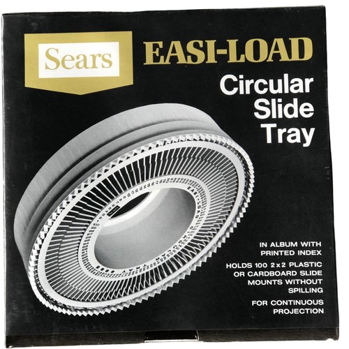 4 Sears Easi-Load Slide Trays Circular 100 2x2 slide mounts Each New Old Stock - Picture 2 of 7