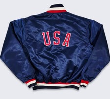 USA Vintage style 80s Reproduction Pure Satin New Bomber Jacket