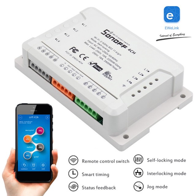 Diagram Sonoff 4ch Pror3 4 Way Mounting Wifi Wireless Smart Switch
