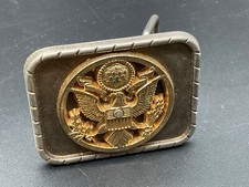 E Pluribus Unum American Eagle and Shield Vtg Belt Buckle Rodeo Cowboy Rancher