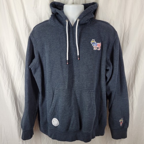 GOAT USA Hoodie Sweatshirt XL Freedom Red White & Blue Goat Men’s Pullover
