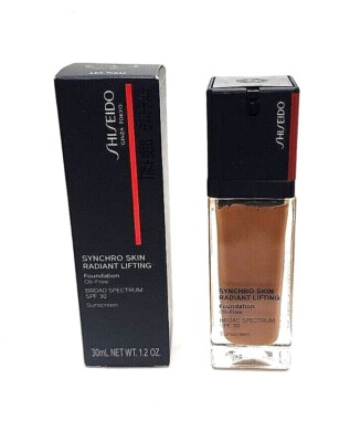 SHISEIDO SYNCHRO SKIN RADIANT LIFTING 1.2 OZ FOUNDATION OIL FREE SPF 30
