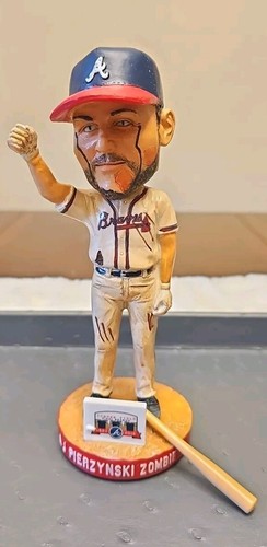 Atlanta Braves Bobblehead AJ Pierzynski 2016 Zombie Night Turner Field Rare SGA - Picture 7 of 7