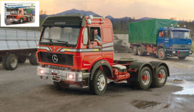 Modellauto Lkw Modellbau Model Kit Bausatz Truck Italeri MERCEDES 2238 6X...