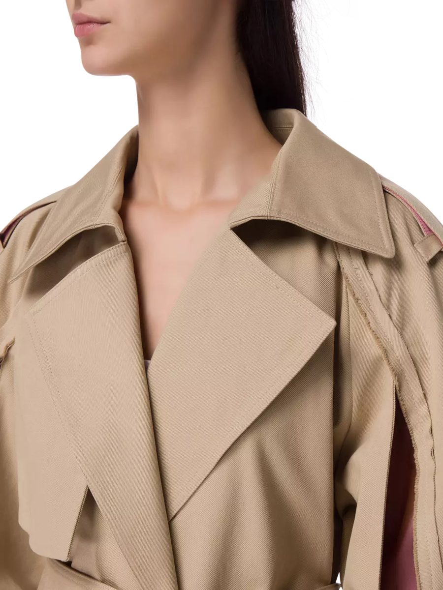 ◆Victoria Beckham◆コットントレンチコート Victoria Beckham Deconstructed Trench Coat | eBay