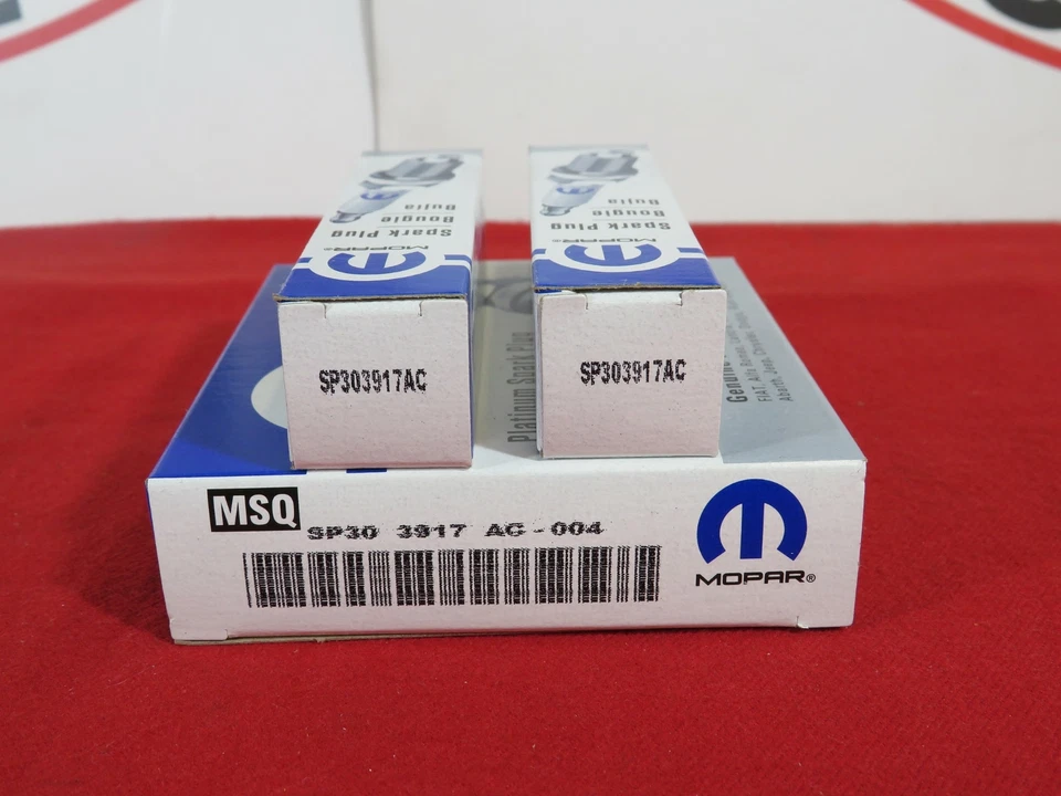 Juego de 6 bujías de encendido del motor Dodge Chrysler Jeep para 3,3 L 3,8 L OEM MOPAR Foto 3 de 3