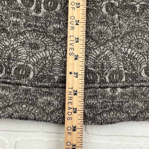 Athleta Jacket Women 2XSmall Gray White Zip Soft Knit Comfy Hoodie Mid length - Picture 12 of 13