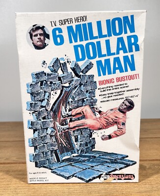 6 Million Dollar Man Bionic Bustout キット Fundimesions MPC Six Million Dollar Man Bionic Bustout! Rare Kit