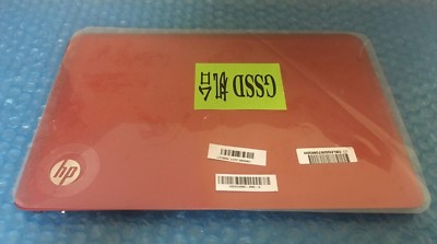 New Genuine HP Mini 1103 110 110-3000 110-3500 Red LCD Back Cover Lid ...
