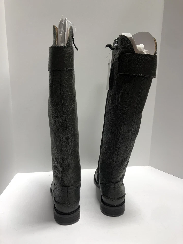 Botas de cuero gris becerro ancho Henrietta para mujer Franco Sarto talla 6M Foto 4 de 4