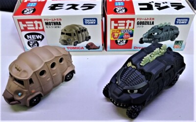 GODZILLA & MOTHRA BOTH Dream Cars DIECAST USA SELR Tomica Takara