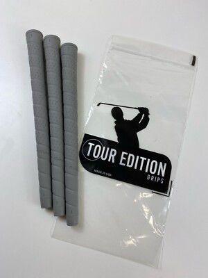 NEW TOUR EDITION Grip, ''Soft and Secure'' TEG3 POWDER GREY, .600R, Choose Qty
