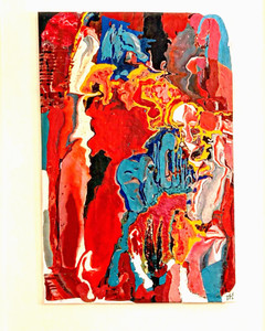Original Abstract Acrylic Large Painting by Artist-Tsisana Kavtaradze