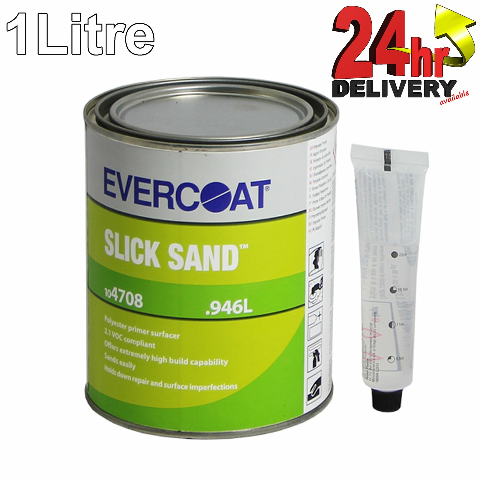 Evercoat 104708 slick sand Unique HybridPolyester Primer Filler 946ml eBay