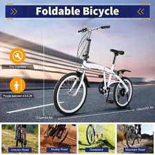20 Zoll Faltrad Erwachsene Fahrrad Leichtmetall Fahrrad Faltrad City Bike UK