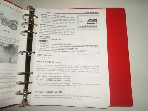 1995 Suzuki GSF600S St. Servicio Manual Carpeta Agua Dañado Fábrica OEM Libro 95 - Imagen 6 de 12