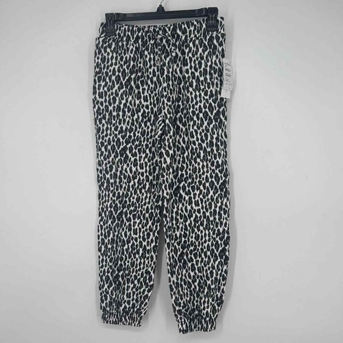 Treasure & Bond Kids Old School Joggers In White Black Snow Leopard L(10/12) NWT - Picture 2 of 5