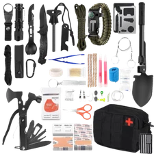 Survival First Aid Kit, 142Pcs Gear Equipment gift for husband present men gift