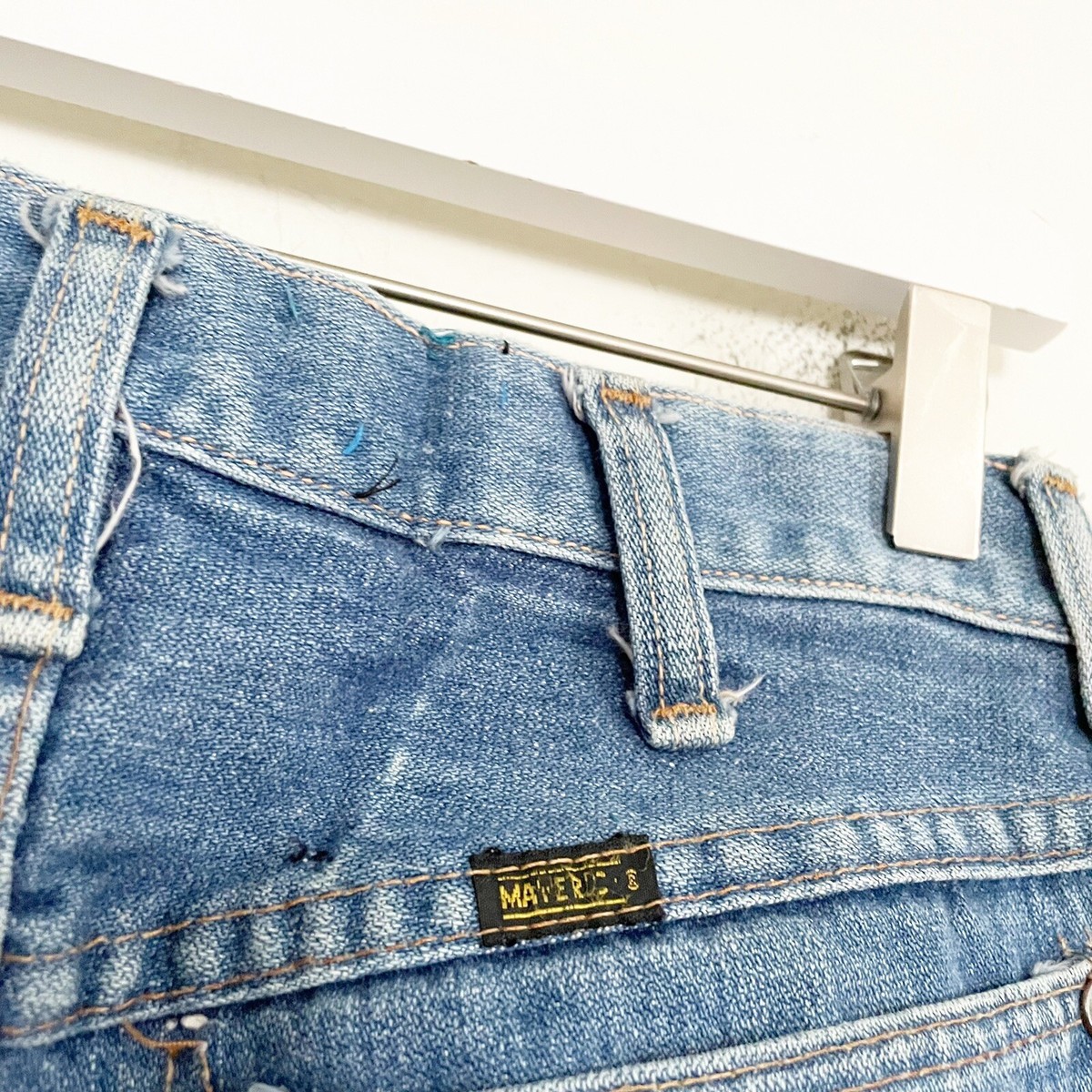 Vintage 60s Blue Bell Maverick Jeans Size 27x32 USA Made Indigo