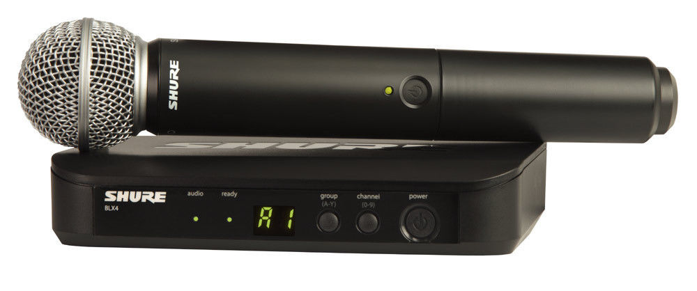 Shure BLX24SM58J11 Handheld Wireless Mic System - Black for sale