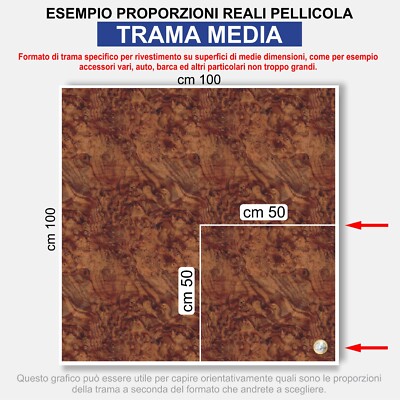 Pellicola Adesiva Per Auto Effetto Legno Noce – Wrapping Auto, Moto, Barche E Interni (76x200cm) Con Sistema Anti-Bolle