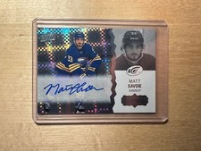 2023 24 UPPER DECK ICE ROOKIE AUTO MATT SAVOIE