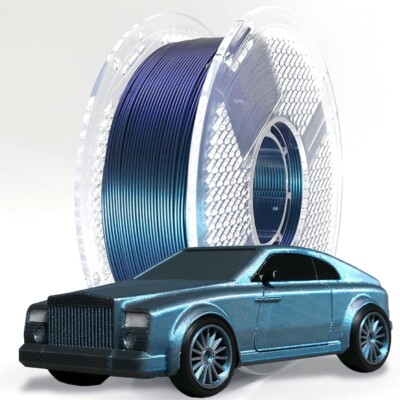 PLA PRO+ 1.74mm IRIDESCENT Blue/Purple Shiny Sparkly Starlight Comet Filament