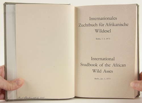 International Studbook of African Wild Asses , Volumes 1-23 (1973-1995) - Imagen 3 de 20