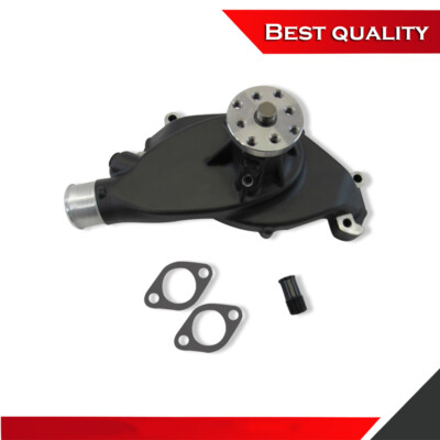 High Volume Short Water Pump Standard Rotation Black Suits Big Block Chevy 454 