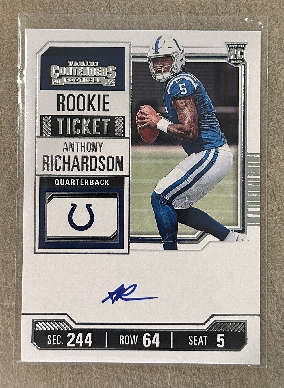Anthony Richardson 2023 Contenders #102 Rookie Ticket Auto Price