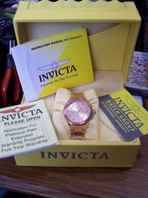 Invicta Unisex Watch 28332 Angel Rose Gold Stainless Steel 