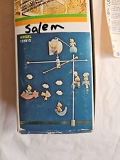 Vintage 1970's Hand Painted Original by IRMI Musical Angel Crib Mobile Working