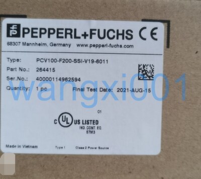Fuchs Order Code 1PCS NEW PEPPERL+FUCHS Optical code reader PCV100-F200-SSI-V19-6011 ...
