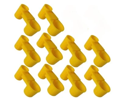 RABBITNIPPLES.COM 10 Pack Pop Bottle Watering Cup for Birds, QUAIL DOVE CHICKEN PIGEON & more