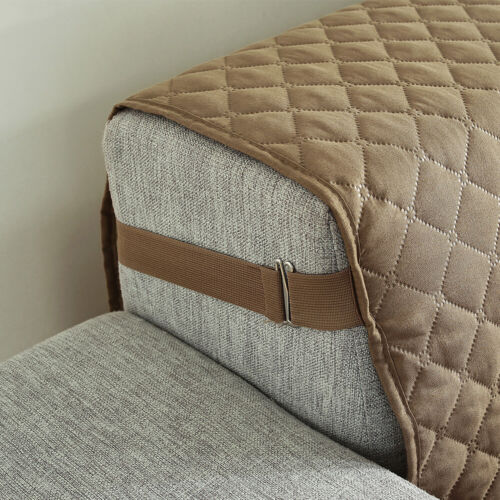 Quilted Waterproof Sofa Slipcover Protector Furniture Cover Anti-Slip Pet Mat - Picture 10 of 41