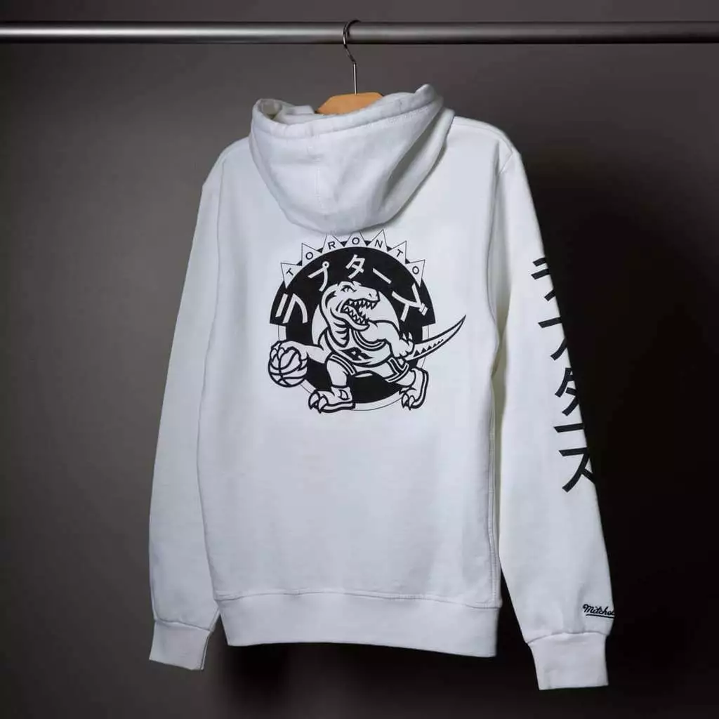 White clearance raptors hoodie