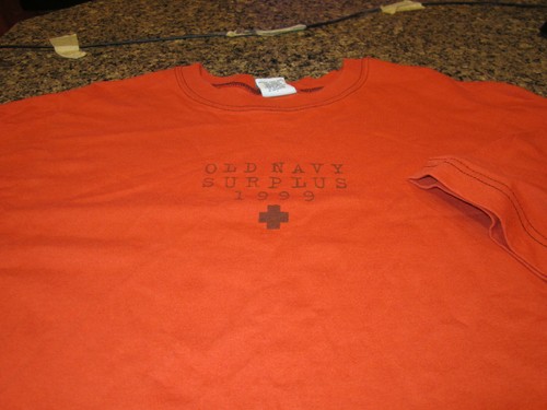 Old Navy Surplus T-Shirt - Orange - 2XL - Picture 2 of 2