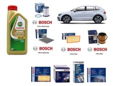 Filtri Tagliando per VW Tiguan AD1 1.6 TDi 115 Hp 5 Litri Castrol Edge LL III