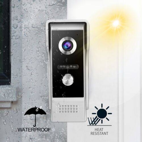7inch HD Video Door Phone Doorbell Intercom Camera Monitor Home Security Sys Fit - Picture 9 of 17