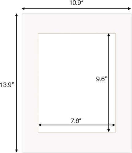 11x14 White Picture Mats with Core Bevel Cut Frame Mattes for 8x10 Pictures -... - Picture 2 of 3