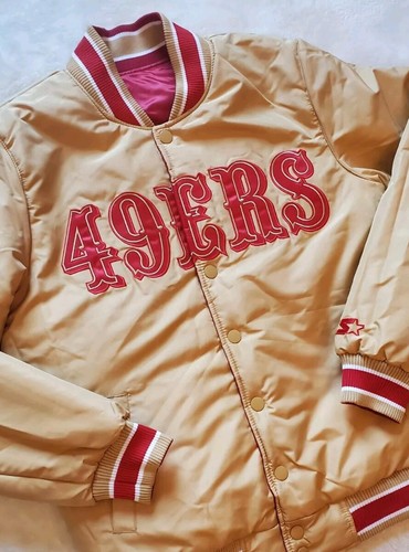 San Francisco 49ers Reversible Starter Jacket Full Snap -Montana To Clark- Med - Picture 15 of 21